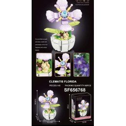 KLOCKI 145PCS FLOWERS KWIATY CLEMATIS FLORIDA