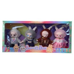 ZESTAW 4SZT LALKA LABUBU LOVELY DOLL