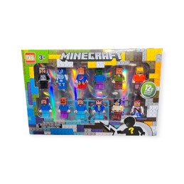 ZESTAW 12SZT FIGUREK MINECRAFT