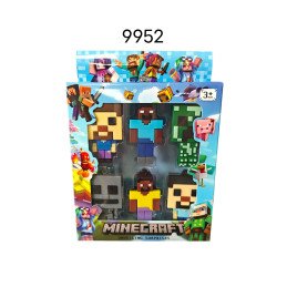ZESTAW 6SZT FIGURKI MINECRAFT