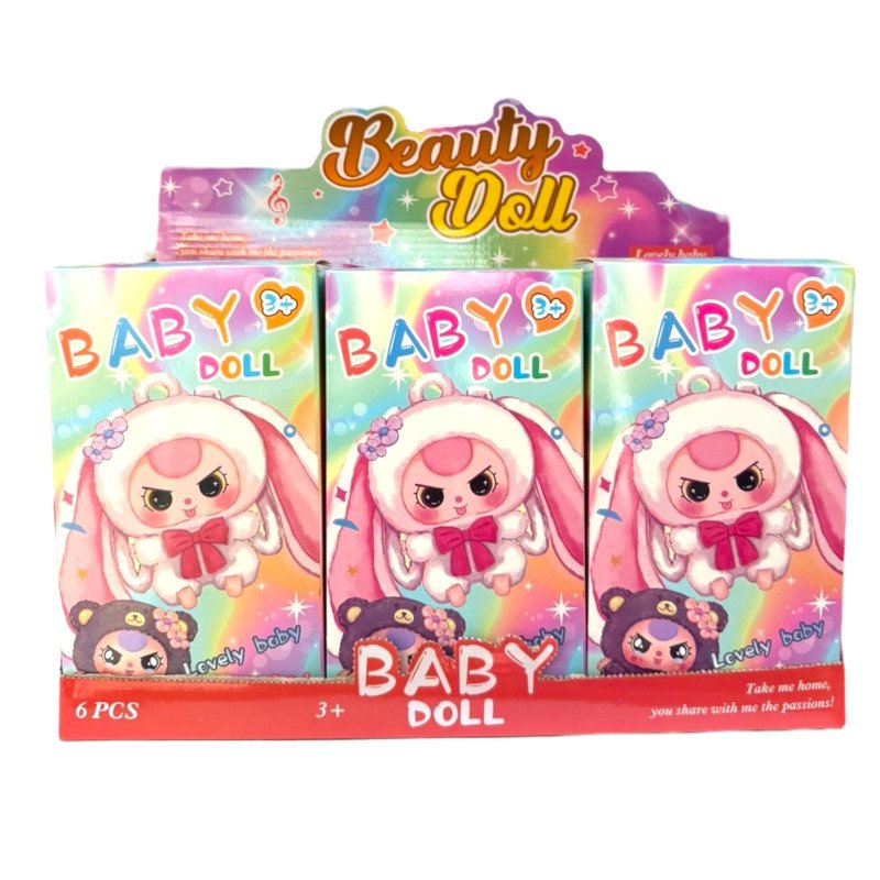 BRELOK PLUSZAK BABY THREE W SASZETKI + PUDEŁKO