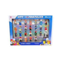 ZESTAW 12SZT FIGUREK CITY FIRE POLICE