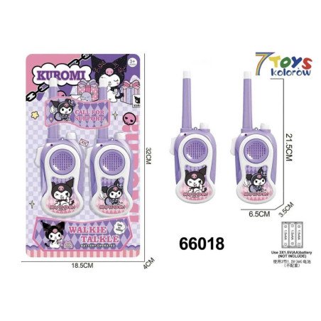 ZABAWKOWY KROTKOFALOWKA WALKIE TALKIE KUROMI