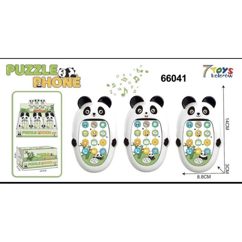 CZYTNIK DO NAUKI PUZZLE PHONE PANDA