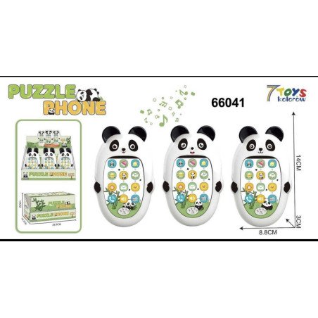 CZYTNIK DO NAUKI PUZZLE PHONE PANDA