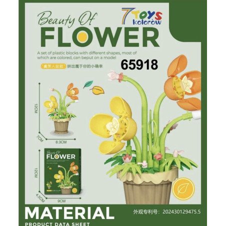 KLOCKI KWIATY FLOWER MATERIAL