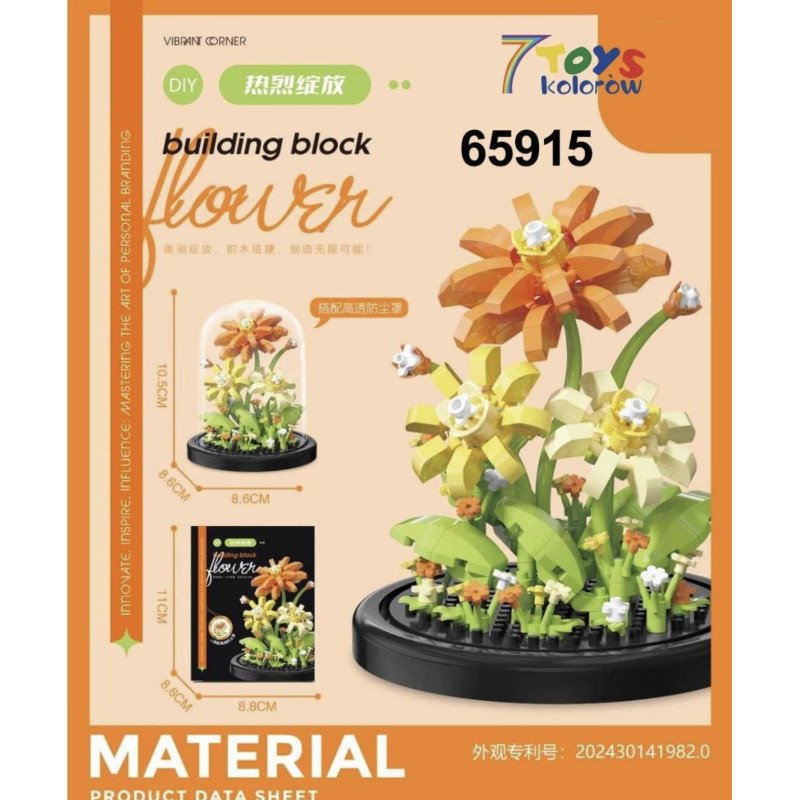 KLOCKI KWIATY FLOWER