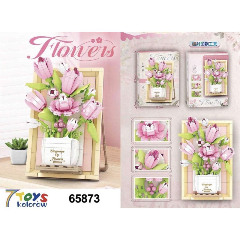 KLOCKI KWIATY FLOWERS