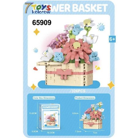 KLOCKI KWIATY FLOWER BASKET