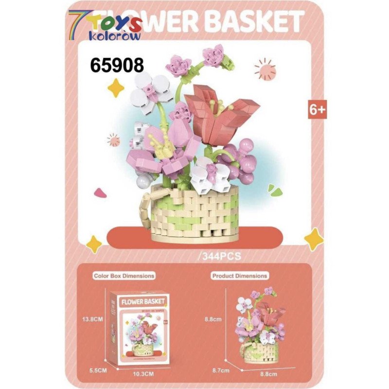 KLOCKI KWIATY FLOWER BASKET