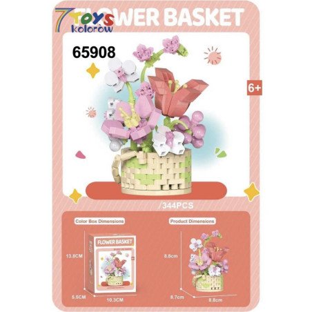 KLOCKI KWIATY FLOWER BASKET