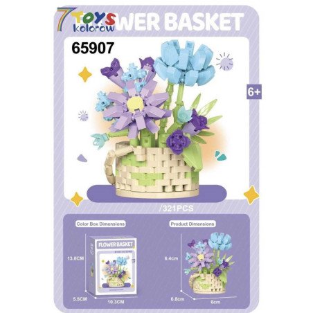 KLOCKI KWIATY FLOWER BASKET