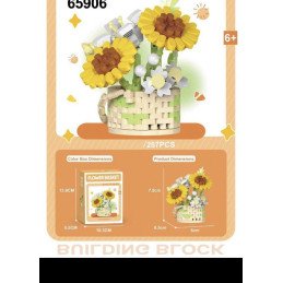 KLOCKI KWIATY FLOWER BASKET