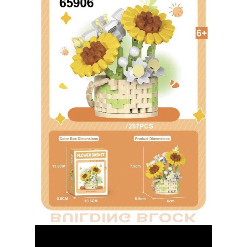 KLOCKI KWIATY FLOWER BASKET KLOCKI KWIATY FLOWER BASKET