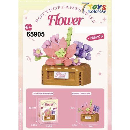 KLOCKI KWIATY FLOWER BASKET
