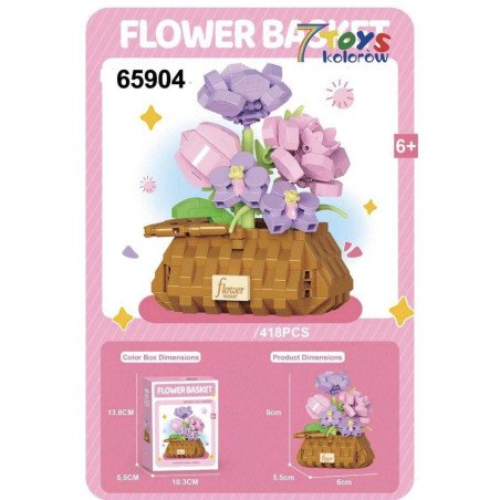 KLOCKI KWIATY FLOWER BASKET