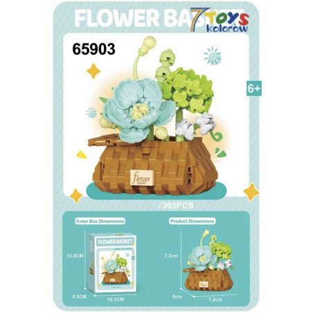 KLOCKI KWIATY FLOWER BASKET