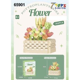 KLOCKI KWIATY FLOWER BASKET
