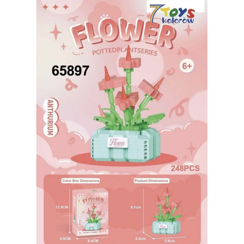 KLOCKI KWIATY FLOWER