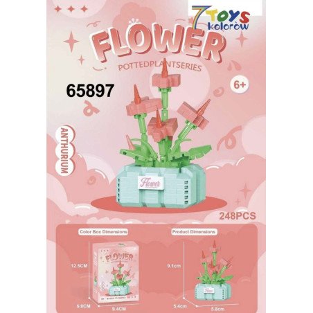 KLOCKI KWIATY FLOWER