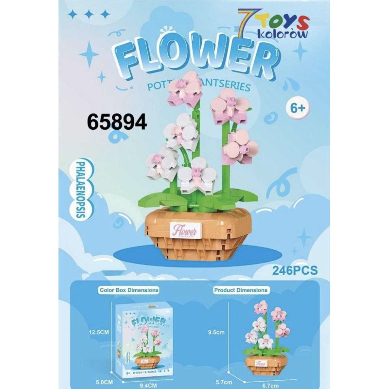 KLOCKI KWIATY FLOWER KLOCKI KWIATY FLOWER