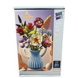 KLOCKI 109PCS KWIATY FLOWERS