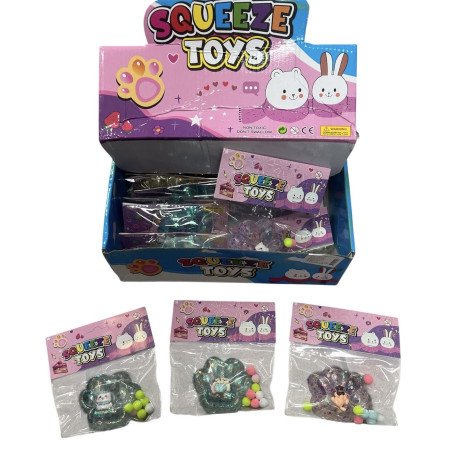 SQUISHY GNIOTKI KOCIA ŁAPKA ŚWIECĄCE
