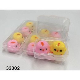 SQUISHY GNIOTKI 2SZT KURCZAKA W PUDEŁKIEM
