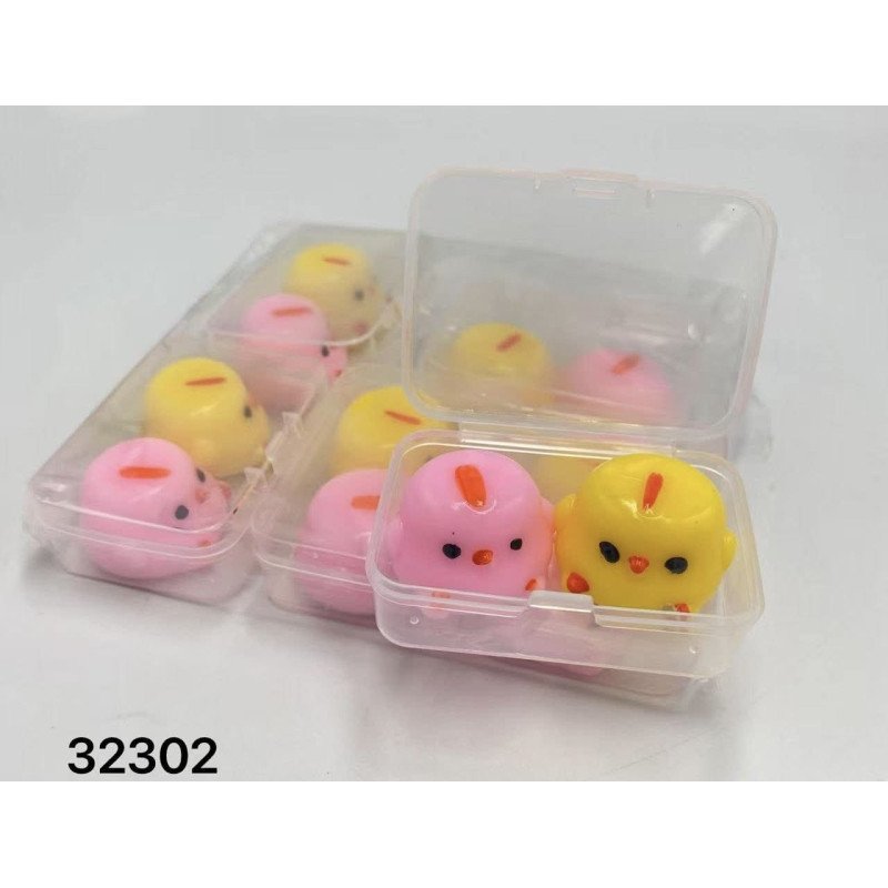 SQUISHY GNIOTKI 2SZT KURCZAKA W PUDEŁKIEM SQUISHY GNIOTKI 2SZT KURCZAKA W PUDEŁKIEM