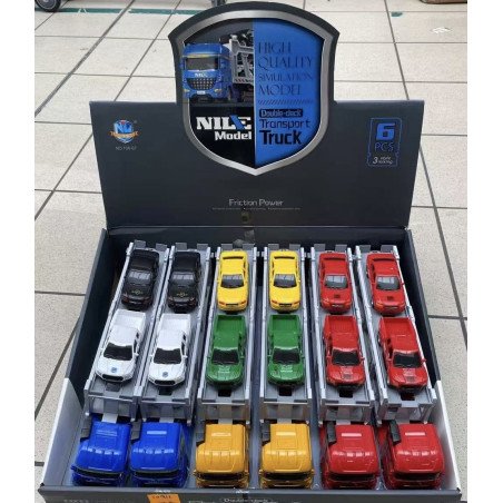 ZABAWKA AUTO DOUBLE-DECK TRANSPORT TRUCK