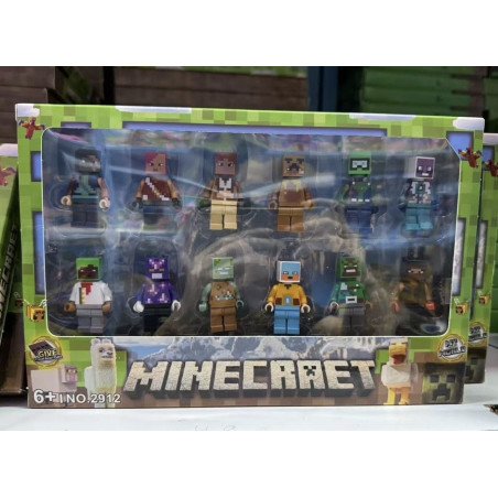 ZESTAW 12SZT FIGURKI MINECRAFT