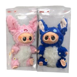 BRELOK PLUSZAK LABUBU x STITCH W PUDEŁKIEM PRZEZROCZYSTE