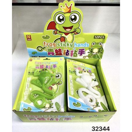 SQUISHY GNIOTKI FROG STICKY HANDS