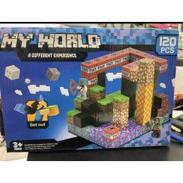 KLOCKI MAGNETYCZNE 120SZT MY WORLD MINECRAFT