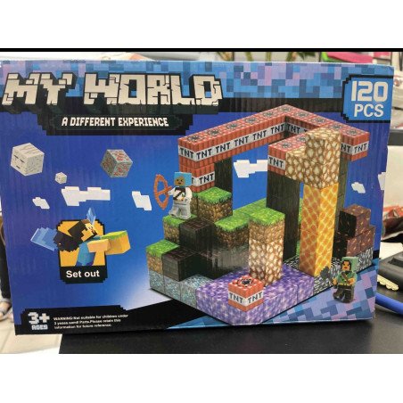 KLOCKI MAGNETYCZNE 120SZT MY WORLD MINECRAFT