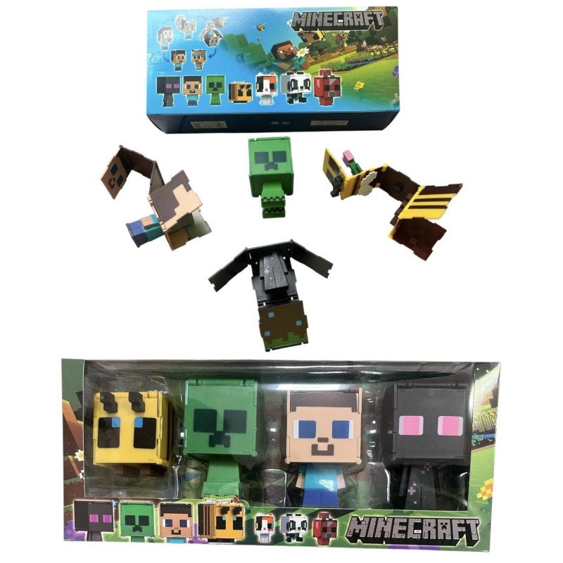 4PCS DUŻY FIGURKA MINECRAFT