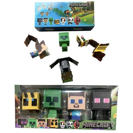 4PCS DUŻY FIGURKA MINECRAFT