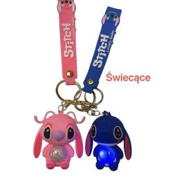 BRELOK GUMOWE STITCH ŚWIECĄCE