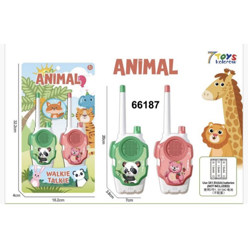 ZABAWKOWY KROTKOFALOWKA WALKIE TALKIE ANIMAL ZABAWKOWY KROTKOFALOWKA WALKIE TALKIE ANIMAL