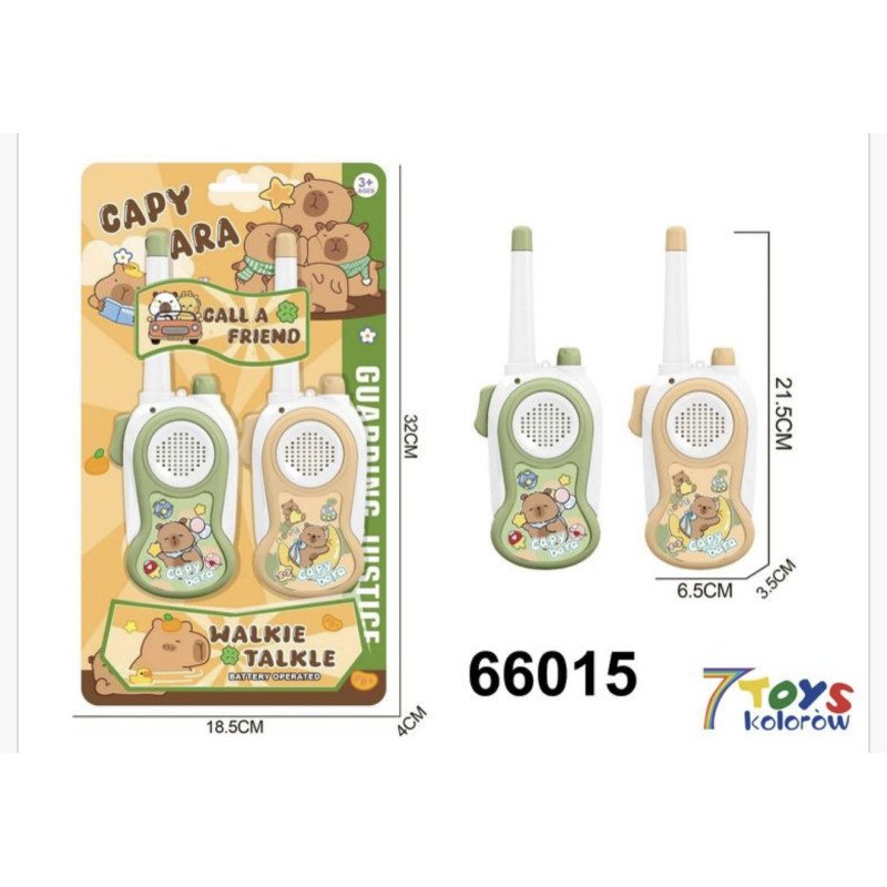 ZABAWKOWY KROTKOFALOWKA WALKIE TALKIE KAPIBARA ZABAWKOWY KROTKOFALOWKA WALKIE TALKIE KAPIBARA