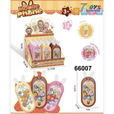 TELEFON ZABAWKOWY KRÓLIK LABUBU