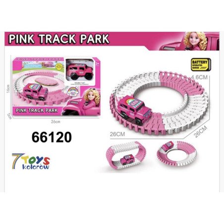 TOR ZABAWKOWY PINK TRACK PARK
