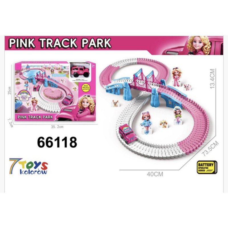 TOR ZABAWKOWY PINK TRACK PARK TOR ZABAWKOWY PINK TRACK PARK