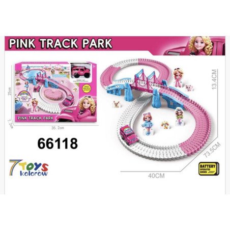 TOR ZABAWKOWY PINK TRACK PARK