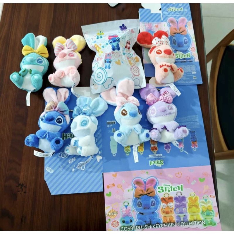 BRELOK PLUSZAK STITCH COSBI W SASZETKI LOSOWA + PUDEŁKO BRELOK PLUSZAK STITCH COSBI W SASZETKI LOSOWA + PUDEŁKO