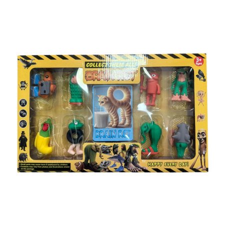 ZESTAW 8SZT FIGURKI + KARTA BRAINROT