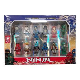 ZESTAW 12SZT FIGURKI NINJA