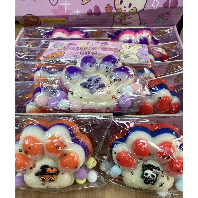 SQUISHY GNIOTKI KOCIA ŁAPKA HALLOWEN