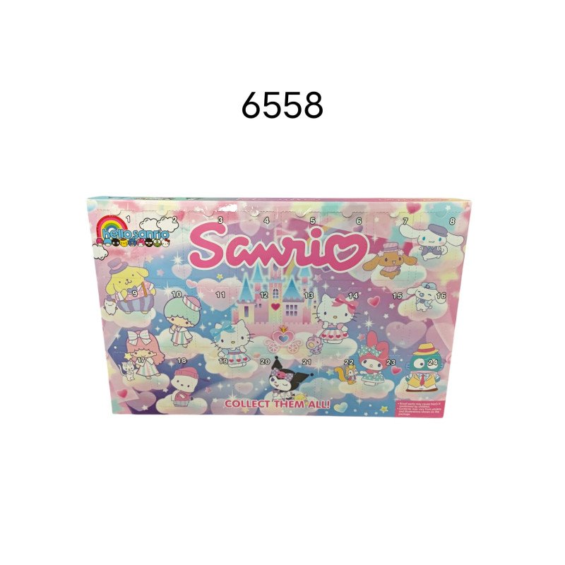 ZESTAW 24SZT FIGURKI KALENDARZ ADWENTOWY SANRIO KUROMI