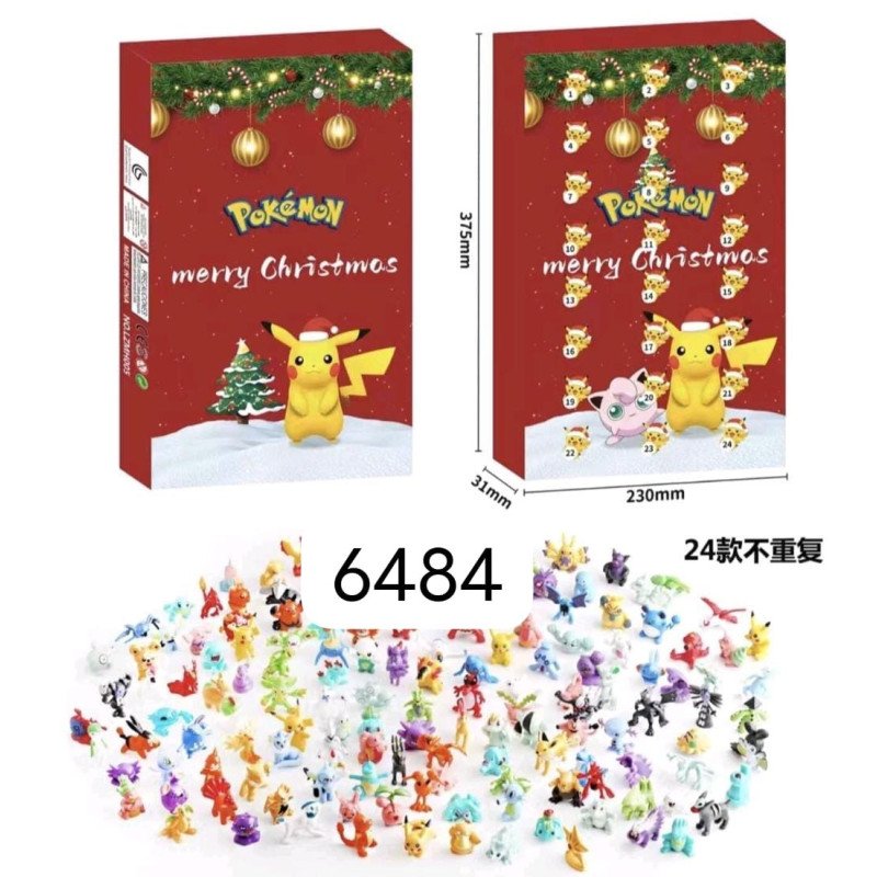 ZESTAW 24SZT FIGURKI KALENDARZ ADWENTOWY POKEMON